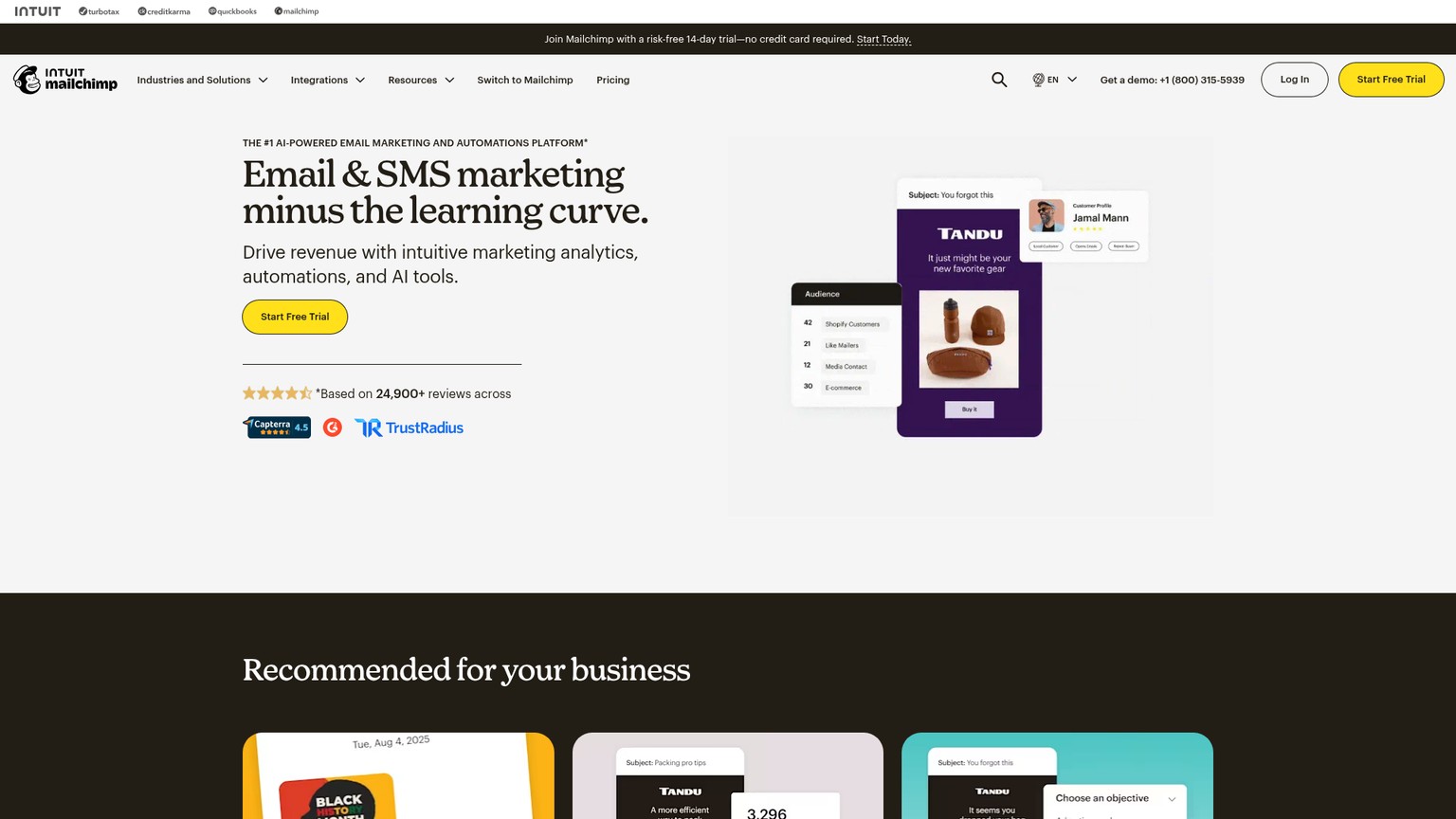 Mailchimp screenshot