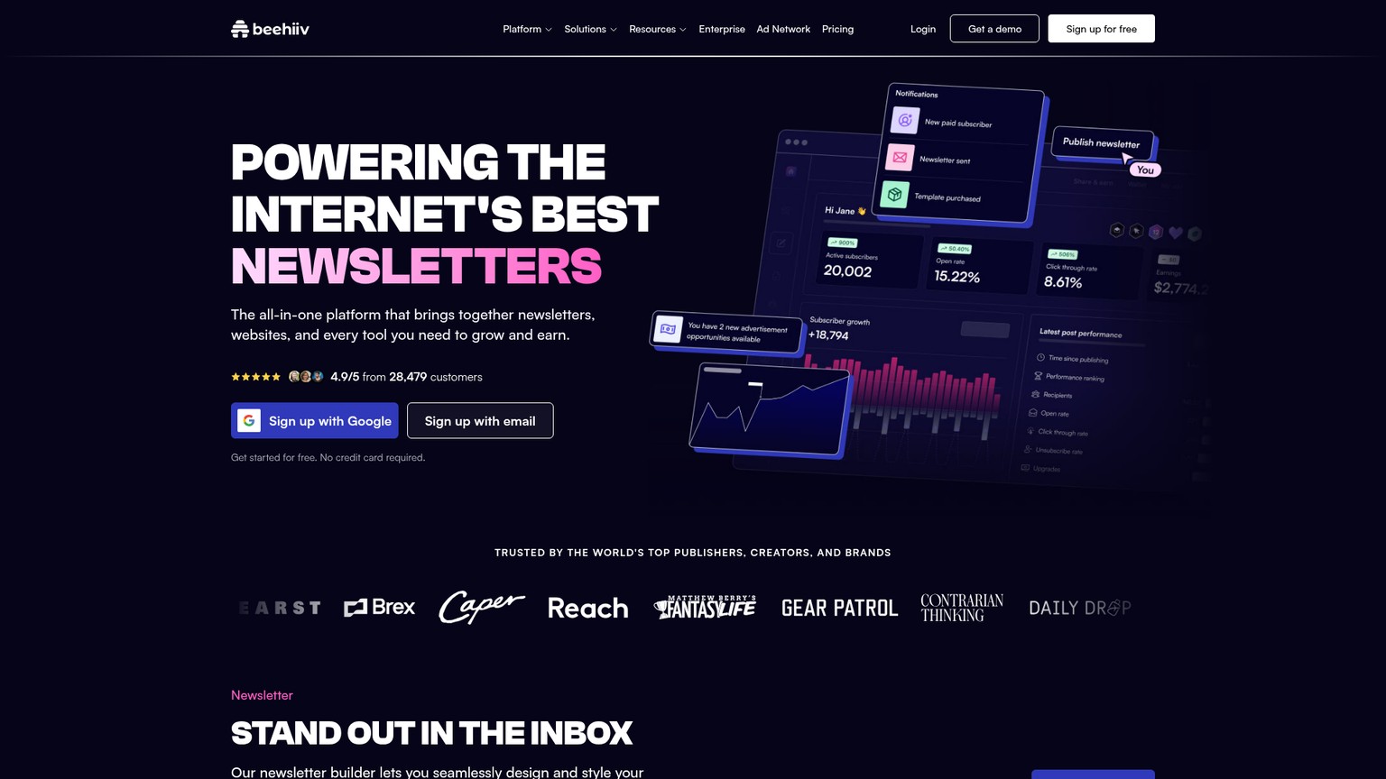 beehiiv screenshot