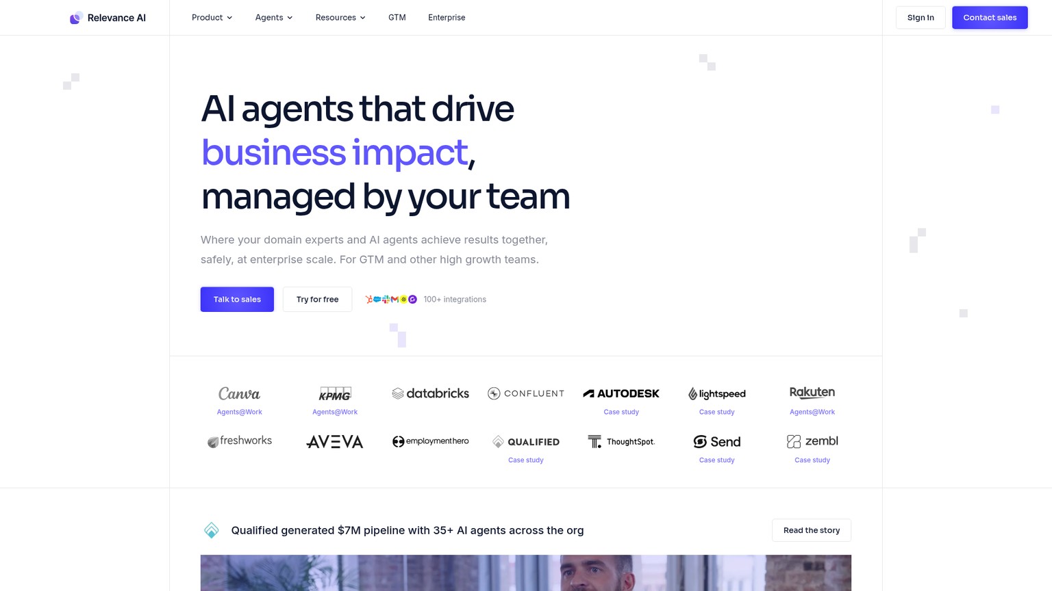Relevance AI workforce builder