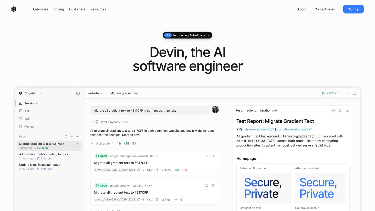 Devin AI screenshot