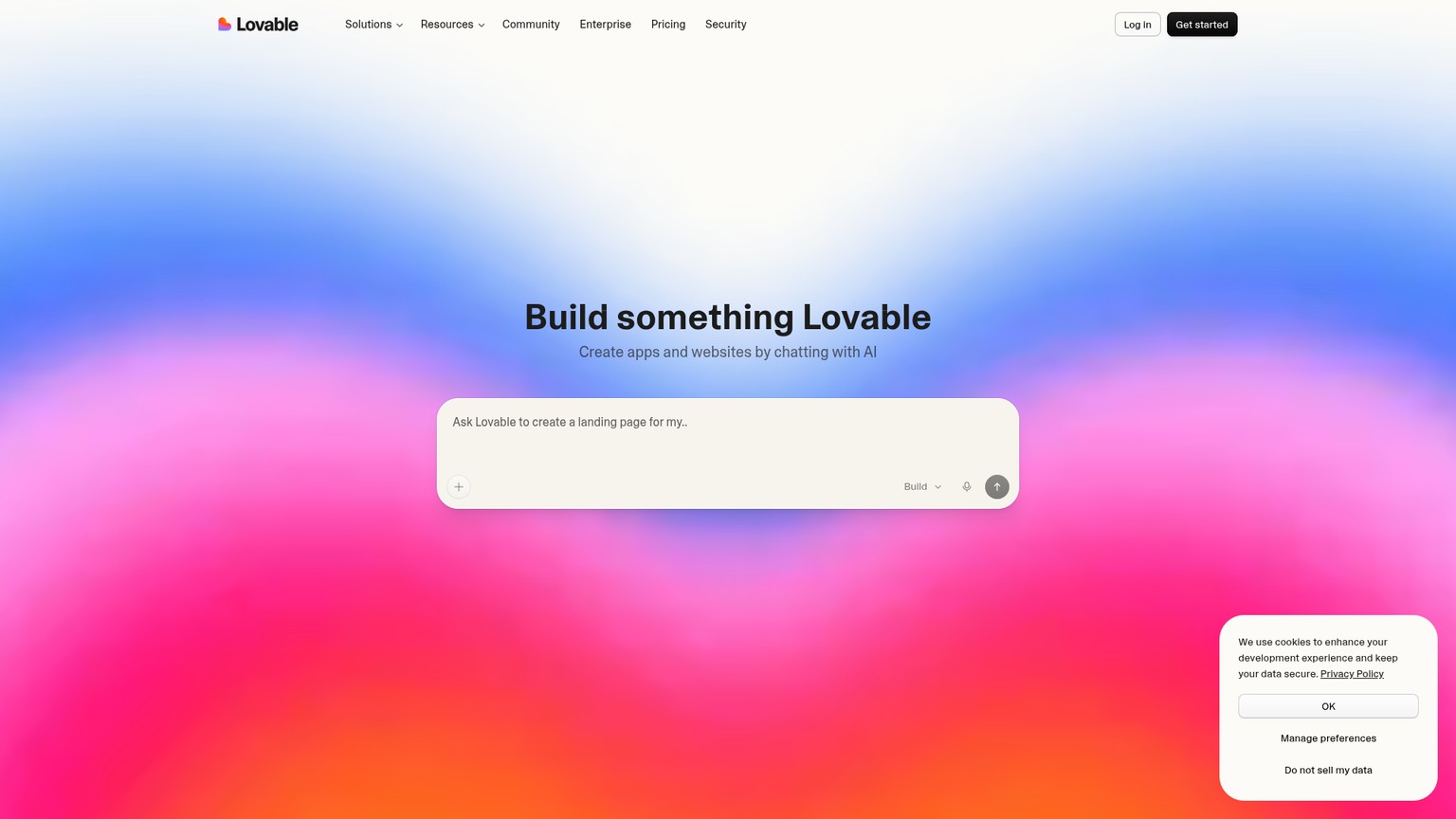 Lovable screenshot