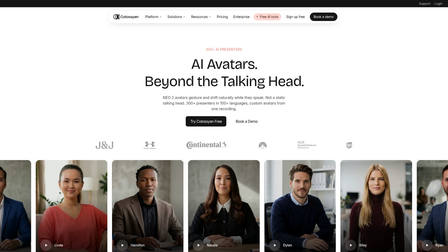 Colossyan NEO2 AI avatars for interactive training and multilingual learning
