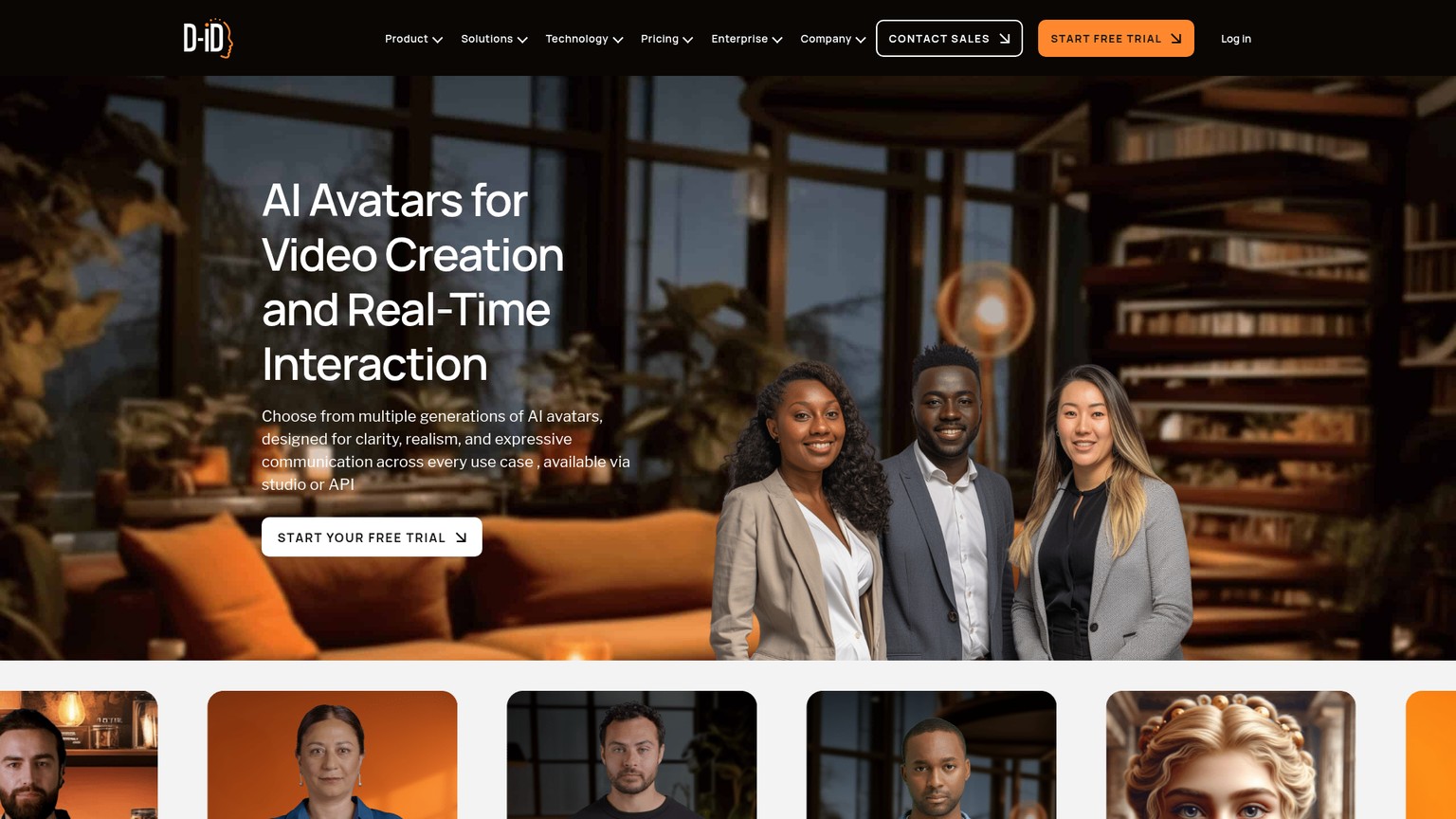 D-ID V2, V3, and V4 AI avatar models for photo animation and visual agents