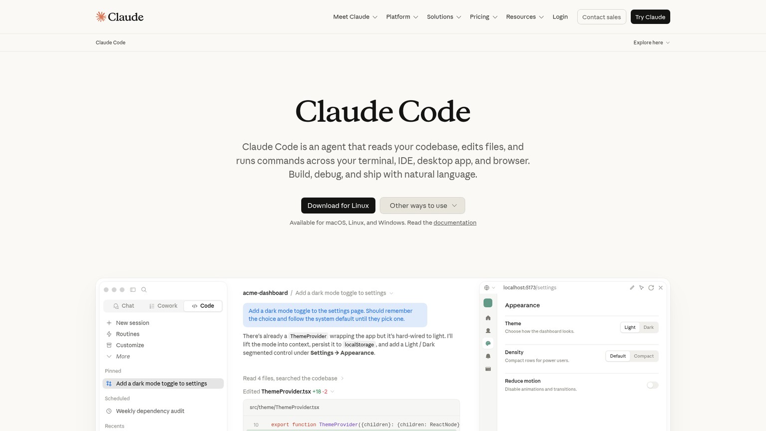 Claude Code screenshot