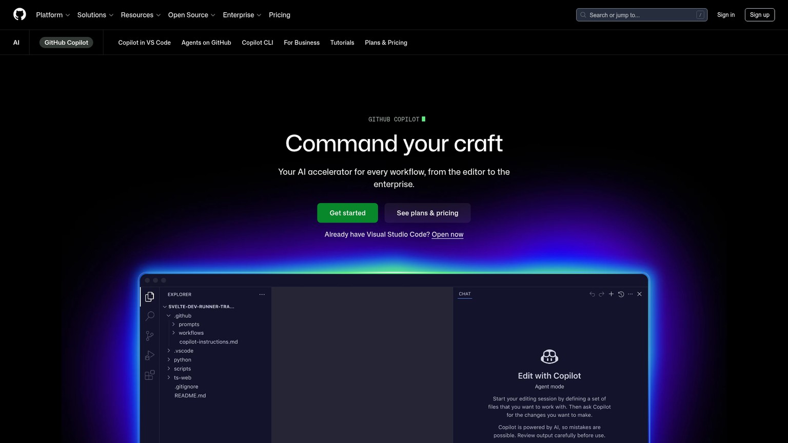 GitHub Copilot screenshot