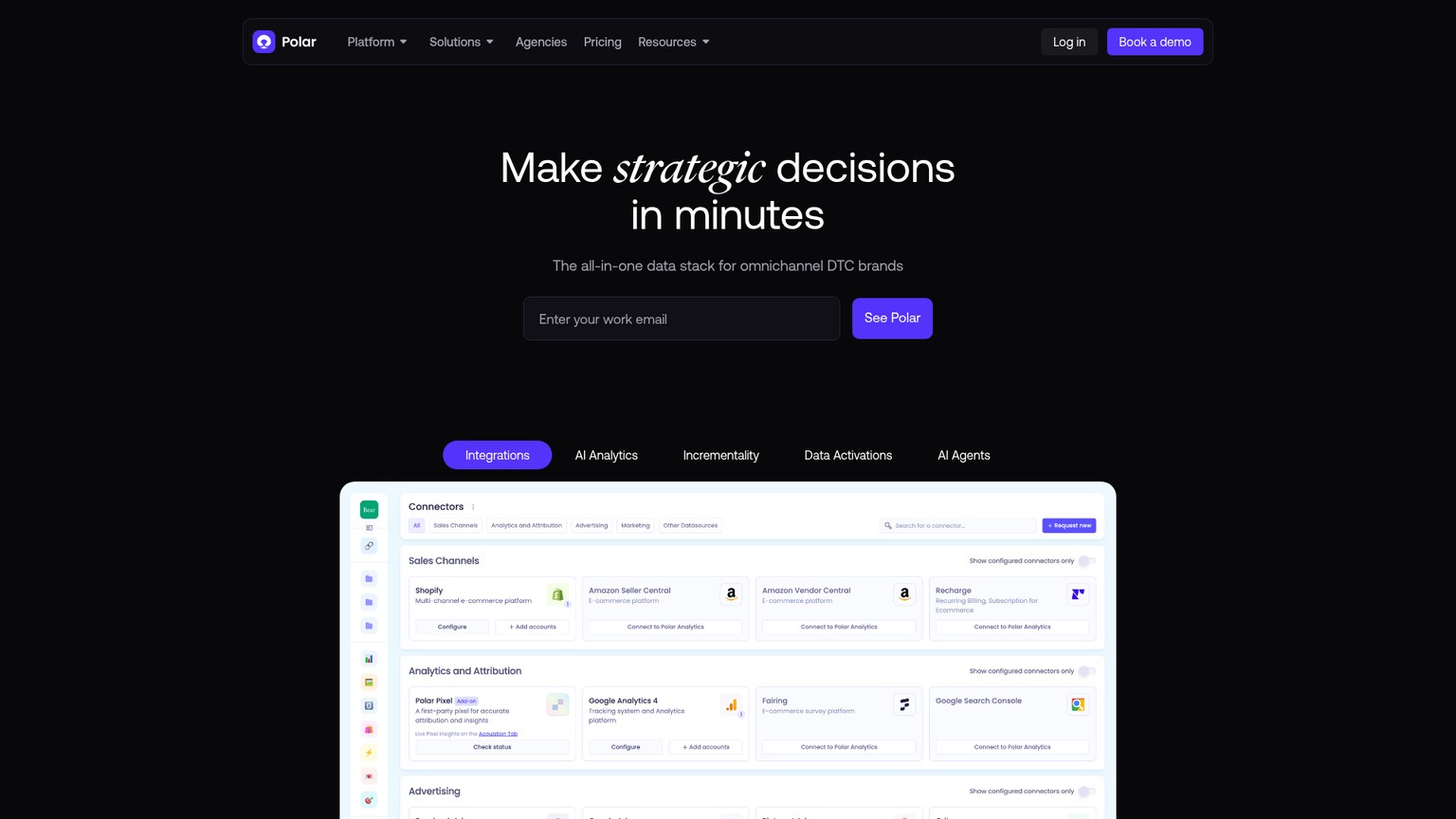 Polar Analytics screenshot