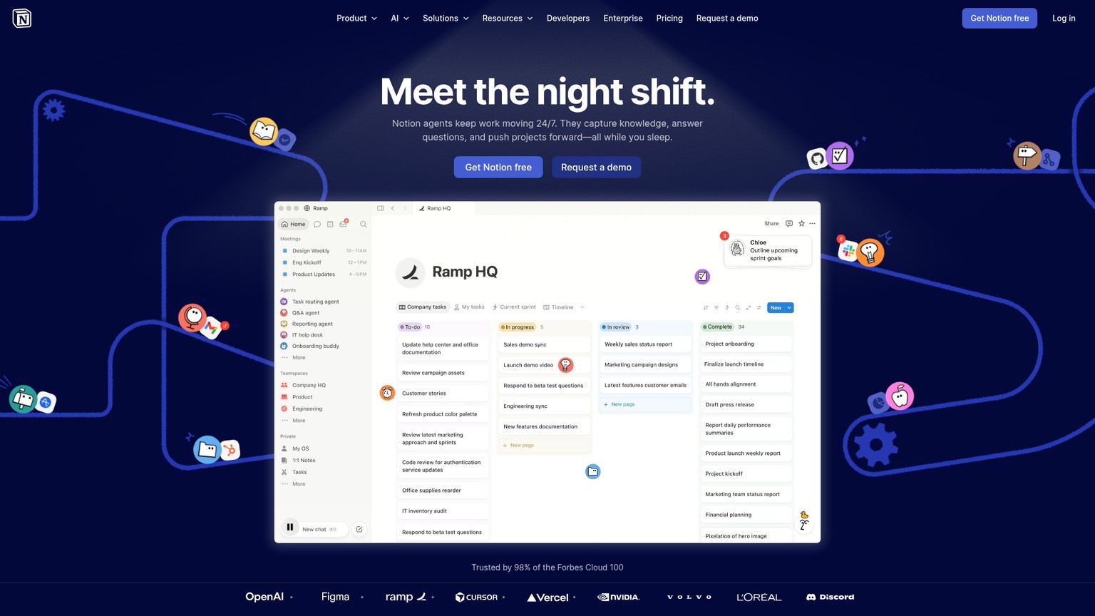 Notion AI workspace screenshot