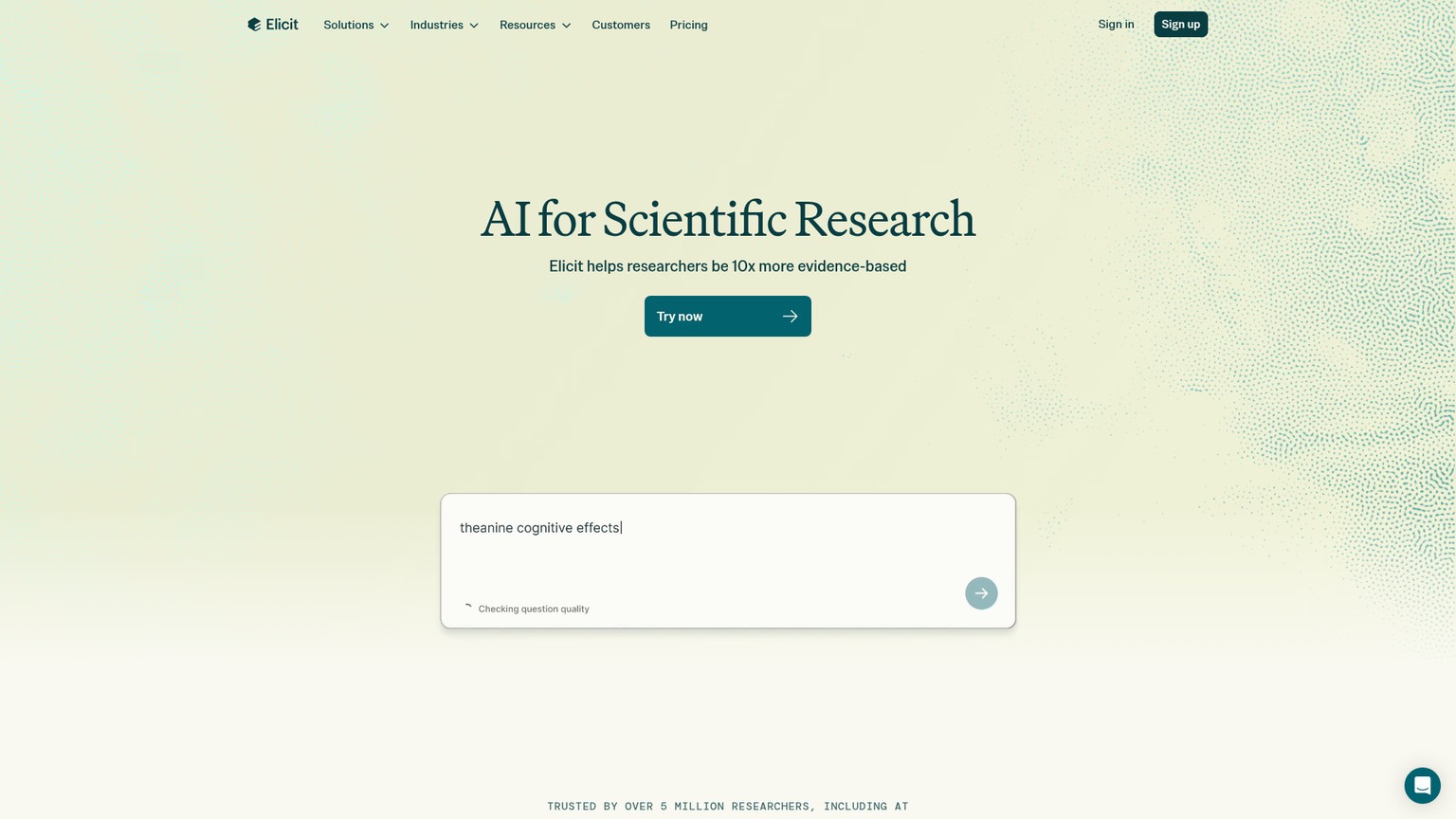 Elicit AI research workspace