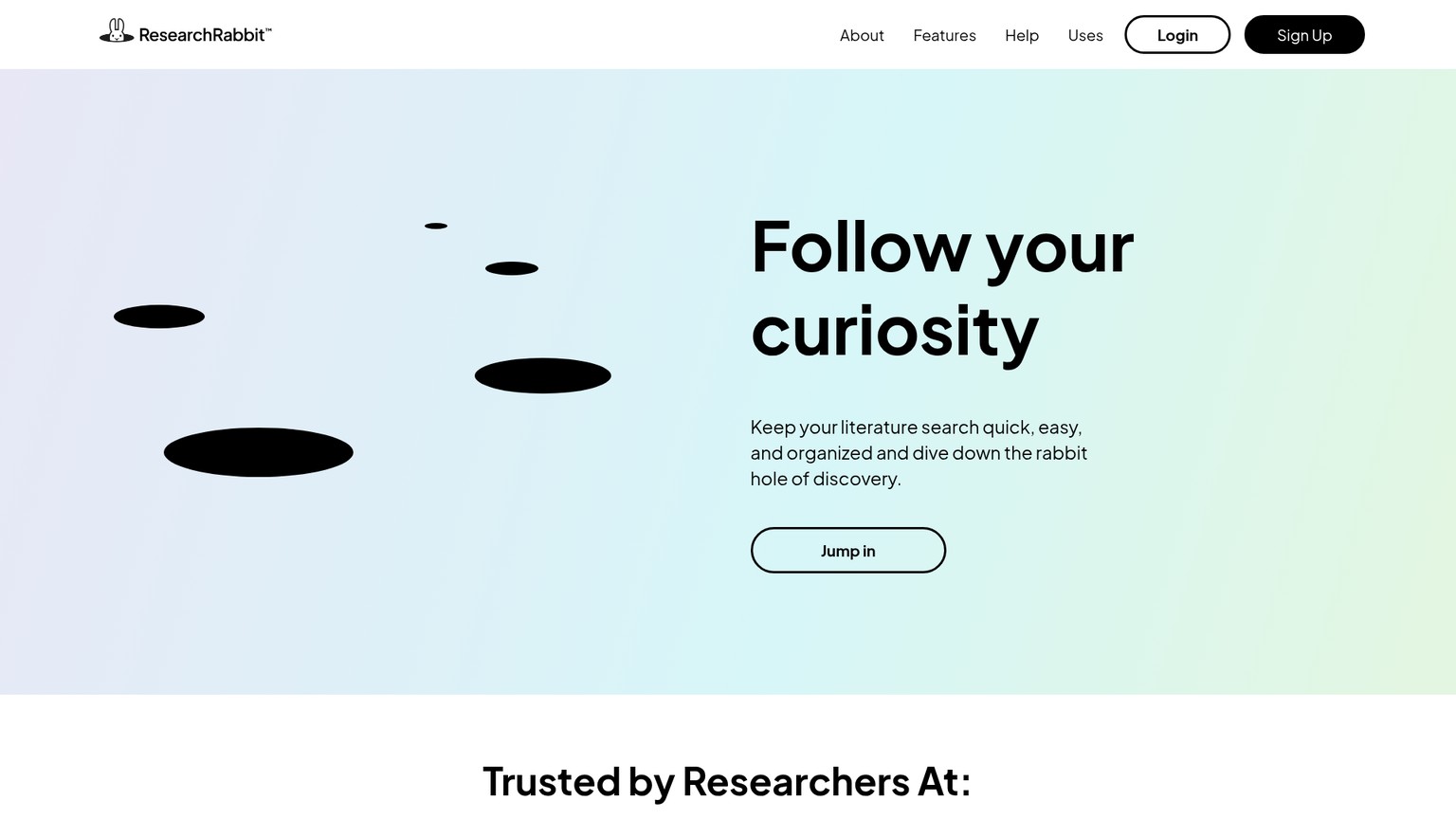 ResearchRabbit literature discovery interface