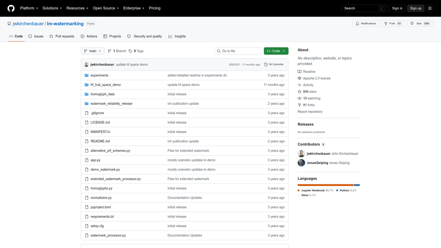Official lm-watermarking repository for KGW generation and detection