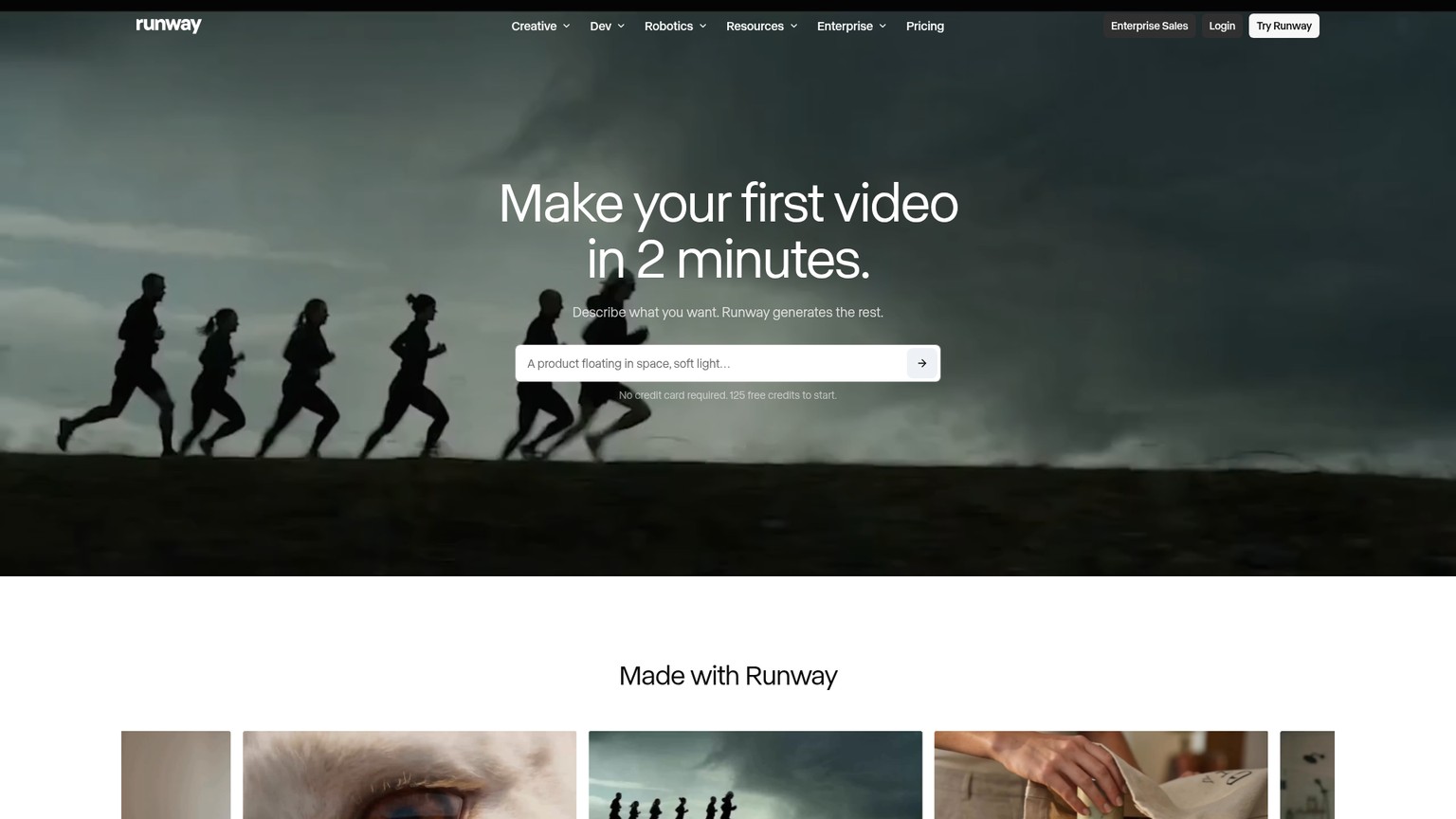 Generación de video con IA y flujo de trabajo de Studio en Runway