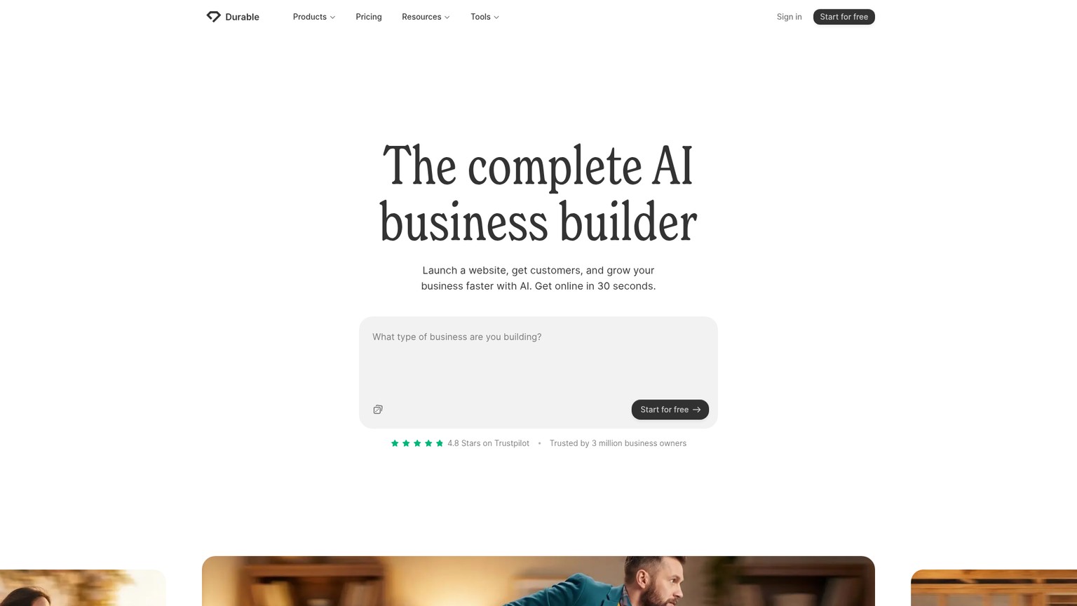 Durable homepage