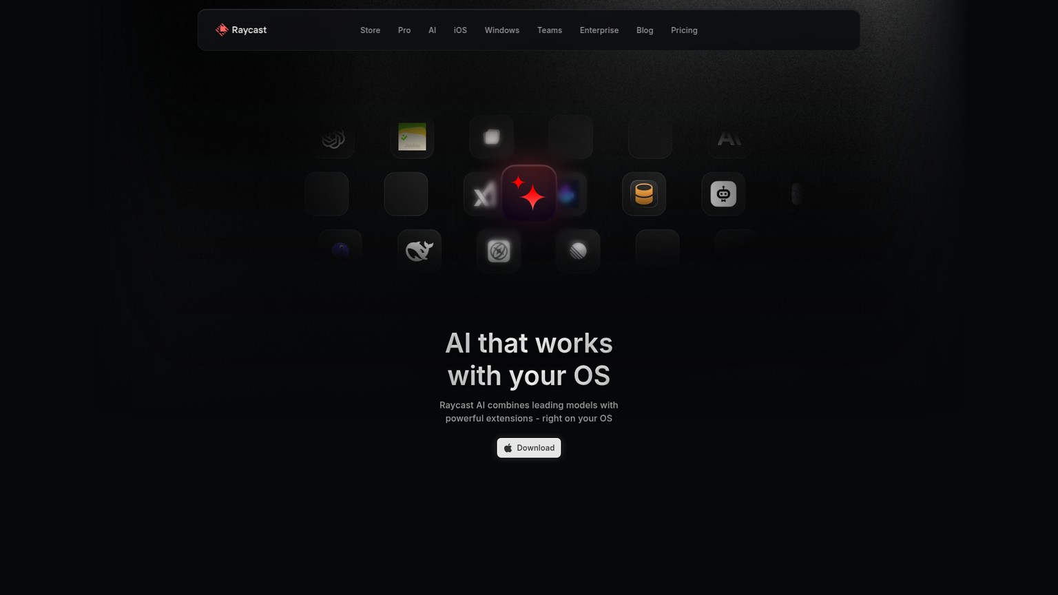 Raycast AI running as a native Mac productivity layer