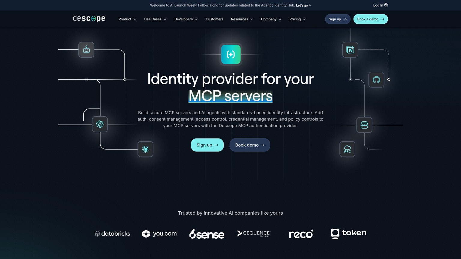 Descope Agentic Identity Hub for MCP authorization