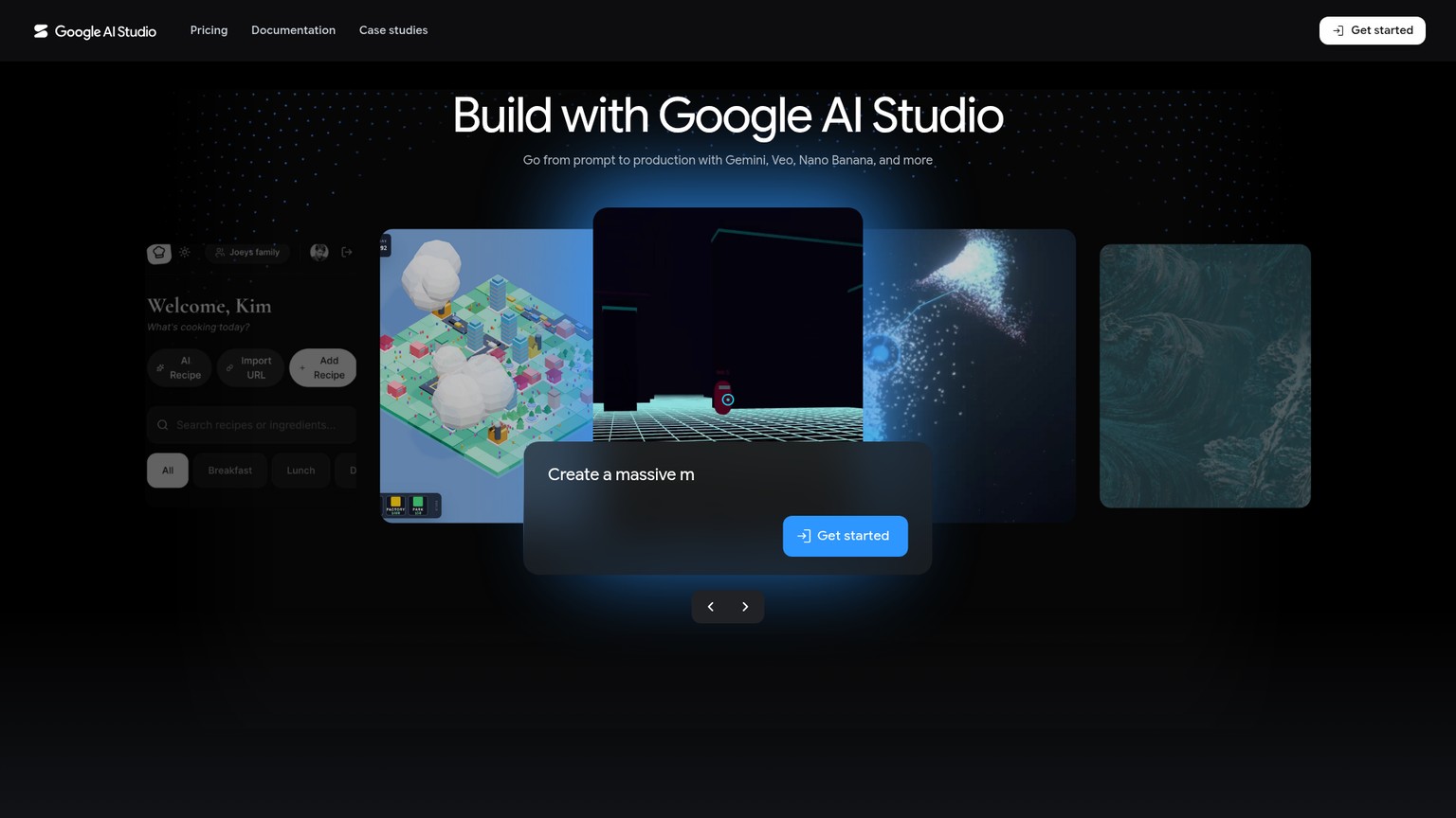 Google AI Studio interface