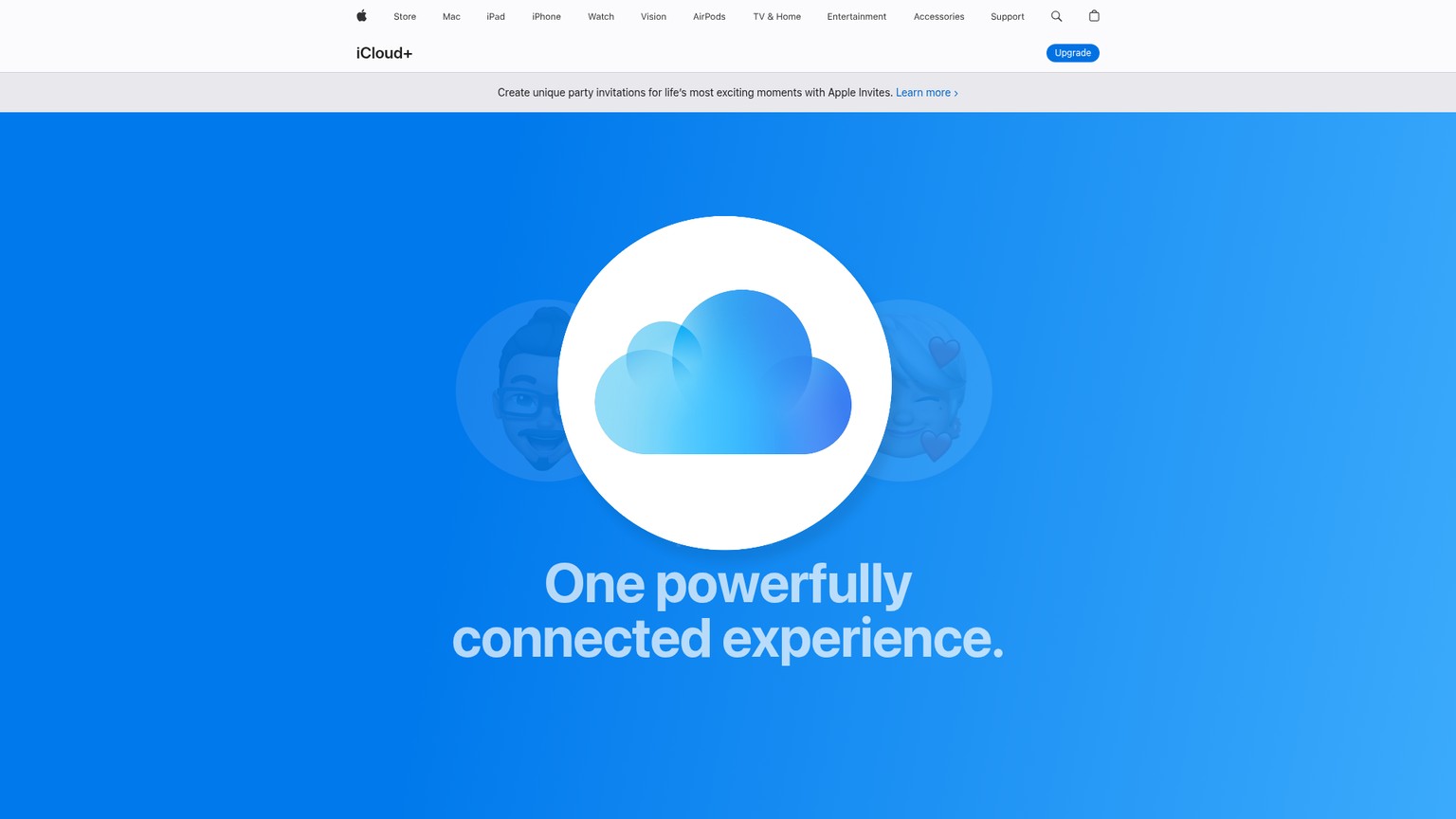 Apple iCloud and iCloud Plus pricing page