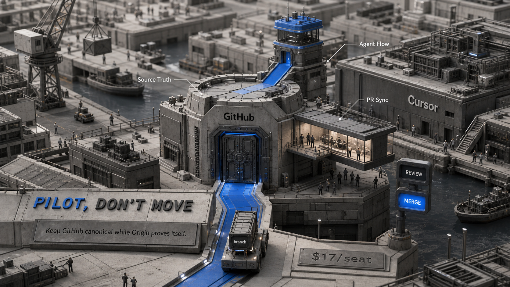 Cursor Origin vs GitHub for AI Agents