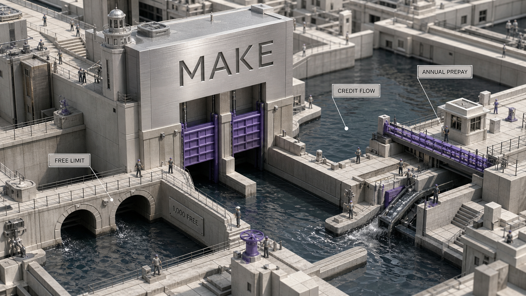 Make Pricing (2026): Free Stops at Two Active Scenarios