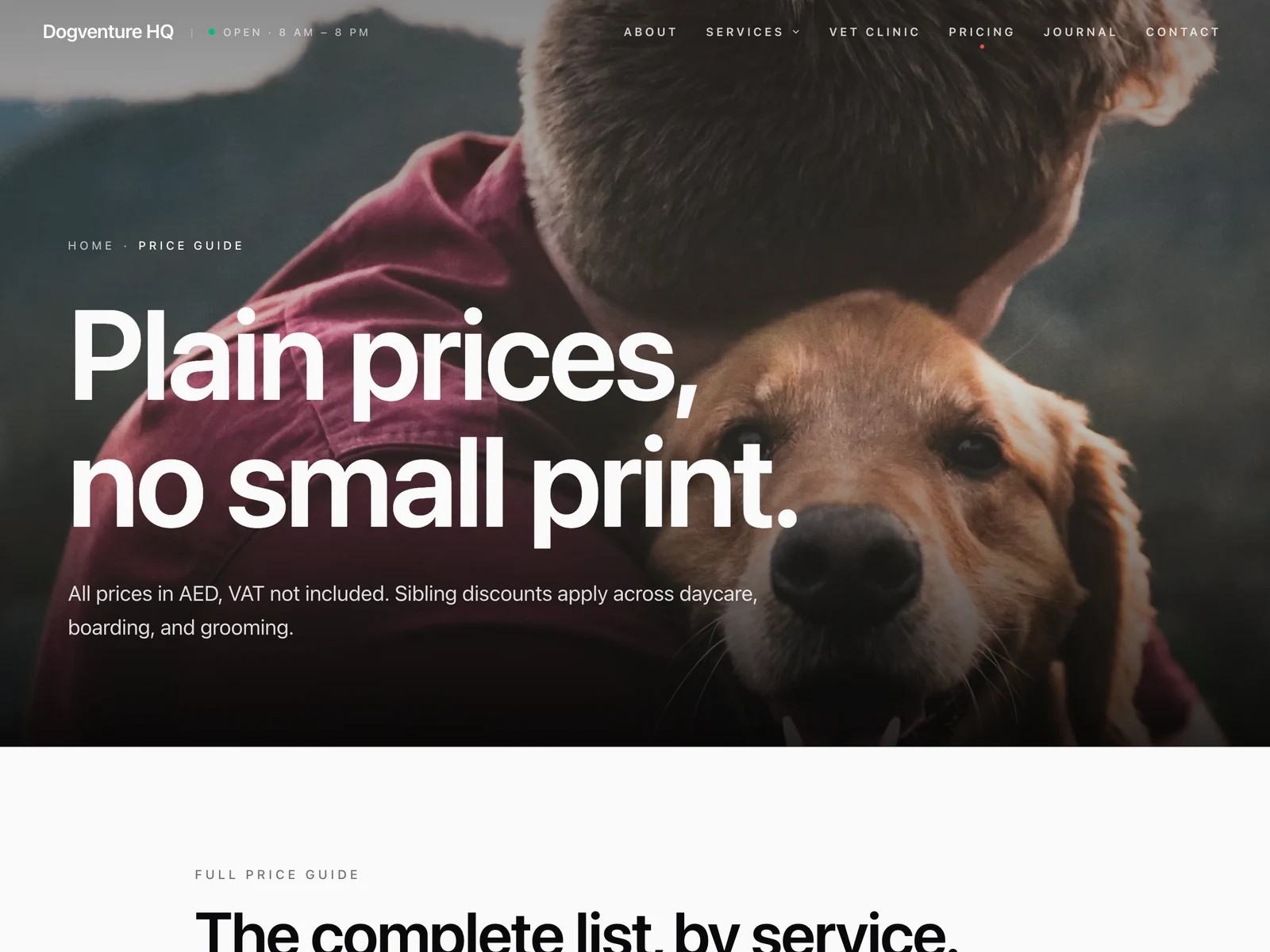Die Preise von Dogventure