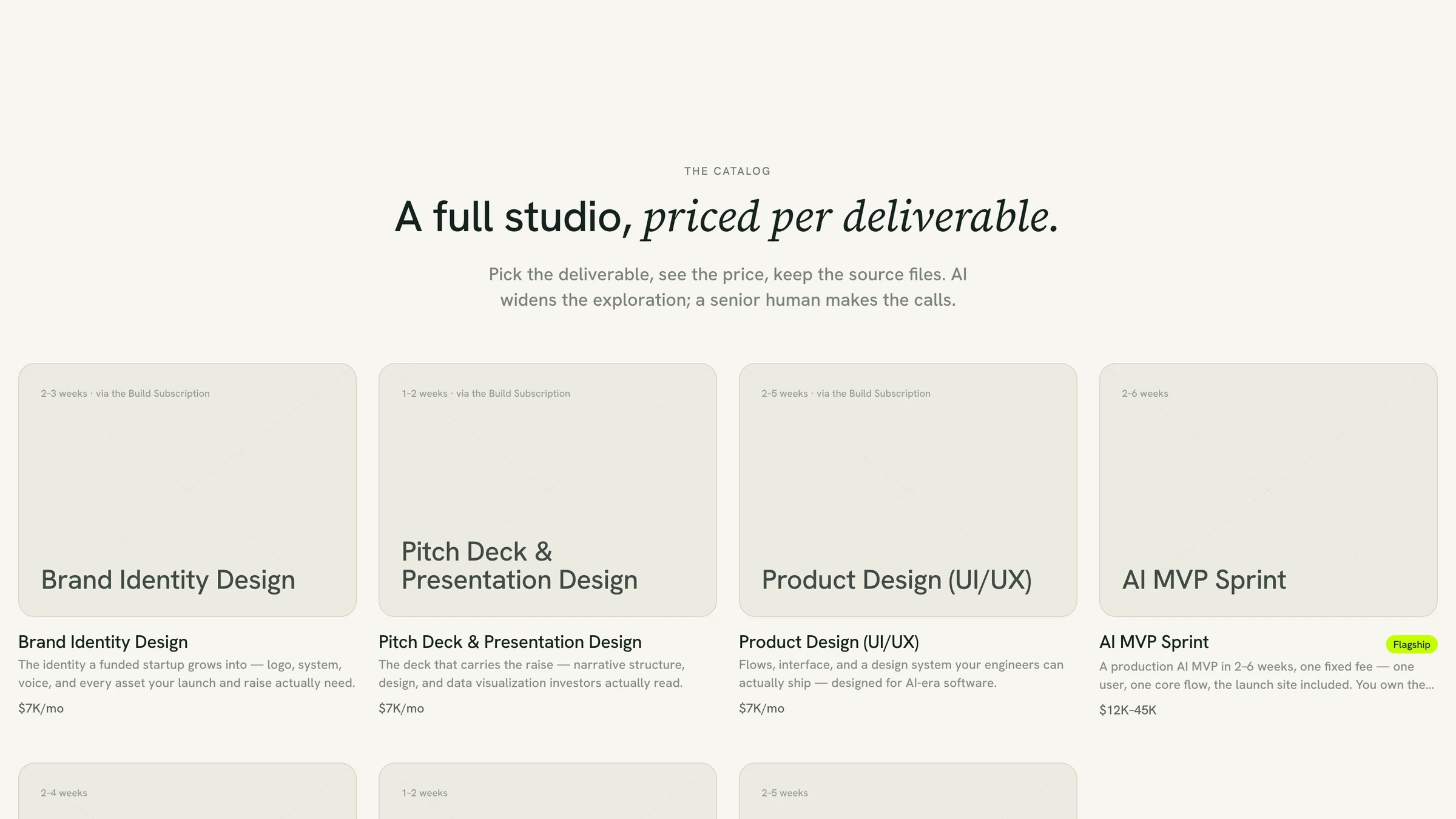 Das Studio-Angebot von dvnc.agency