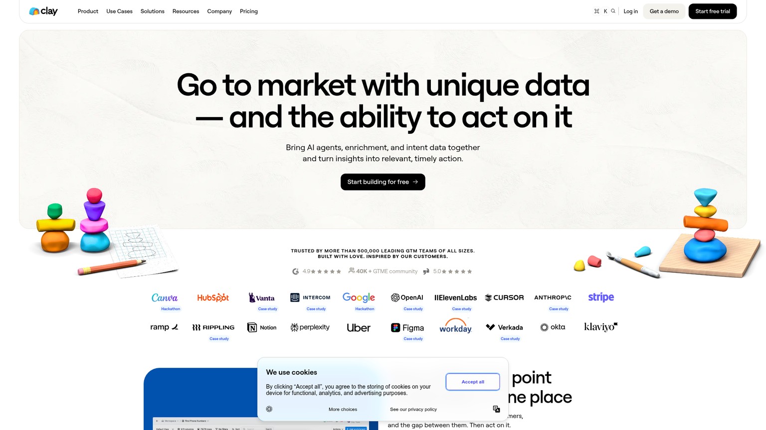Clay GTM data platform