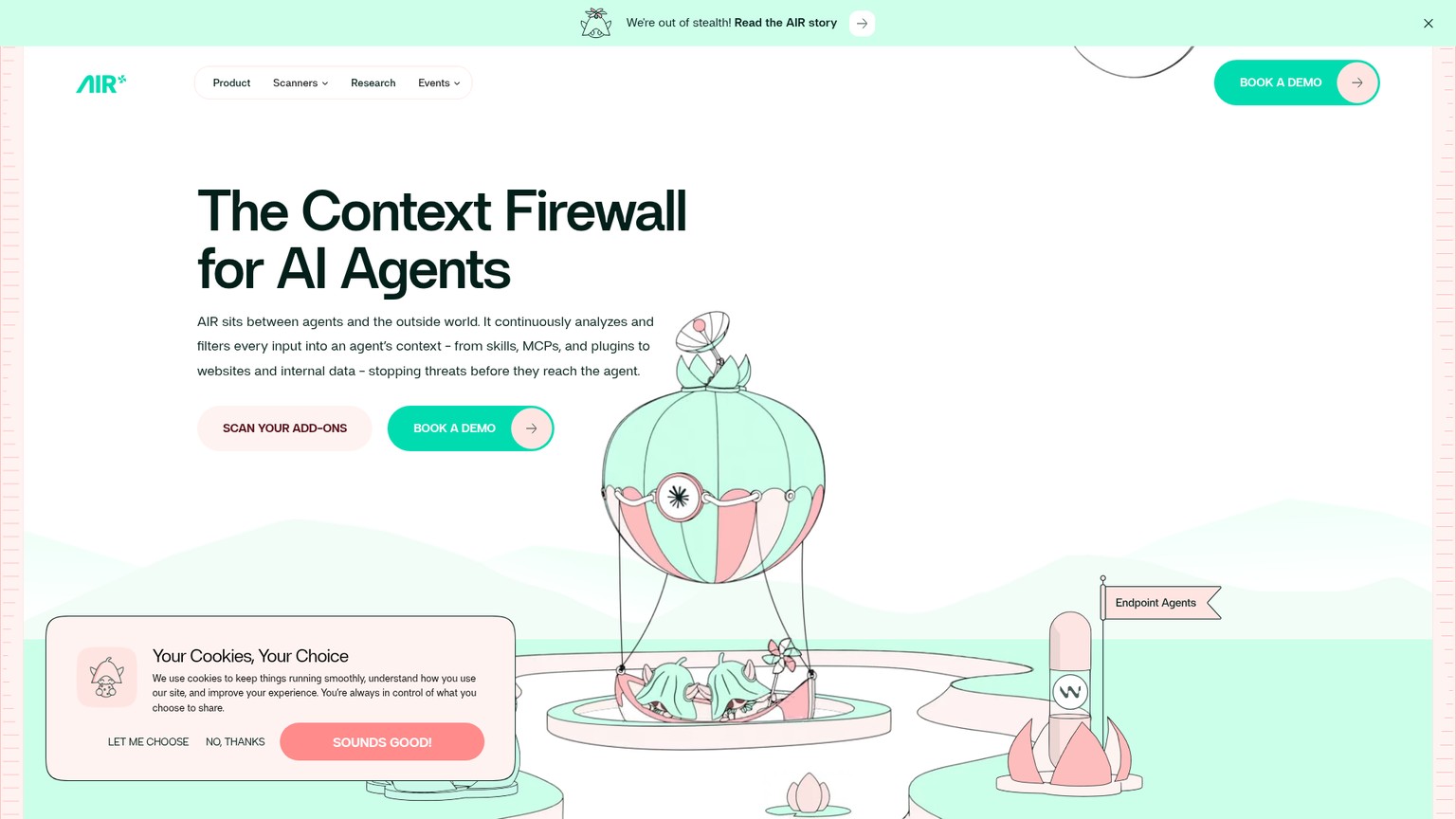 AIR context firewall for AI agents