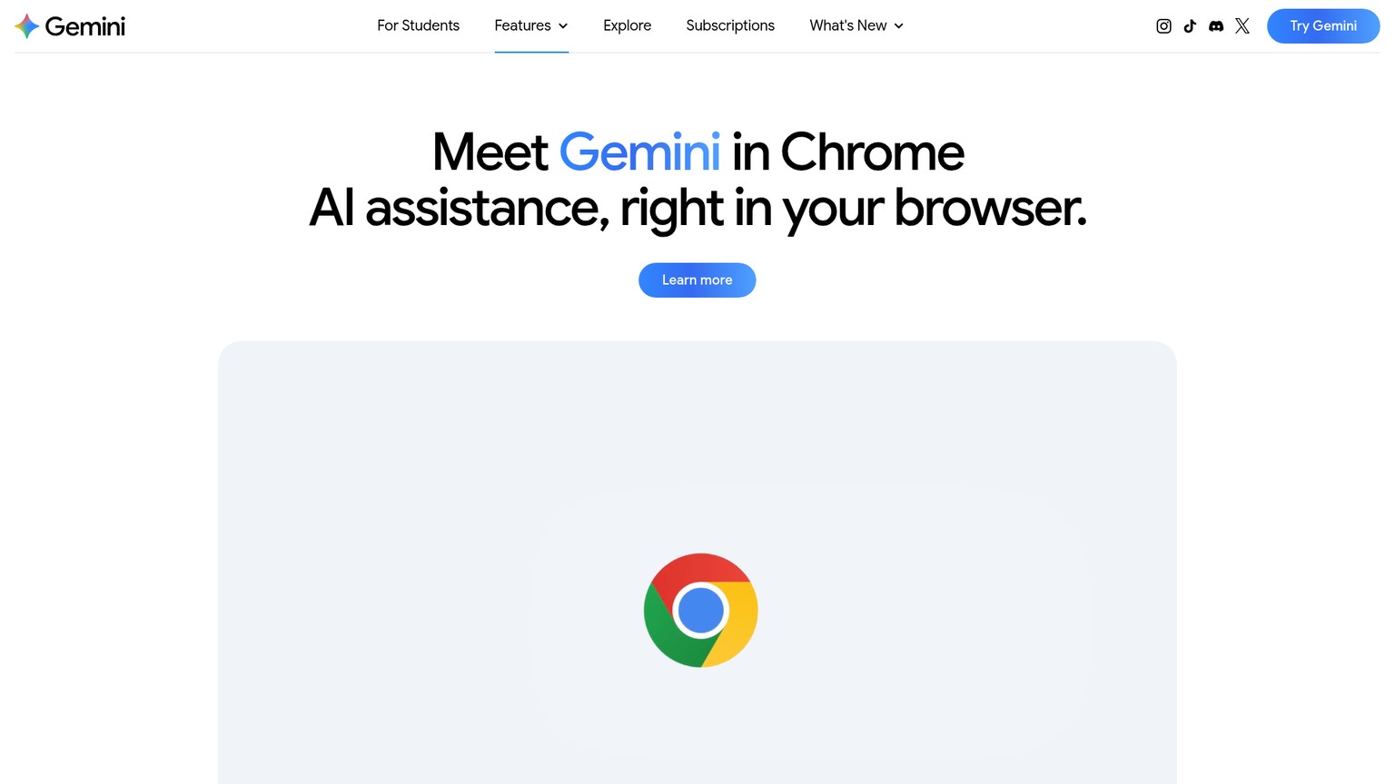 Gemini in Chrome
