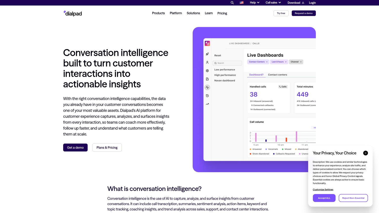 Dialpad Ai Sales conversation intelligence