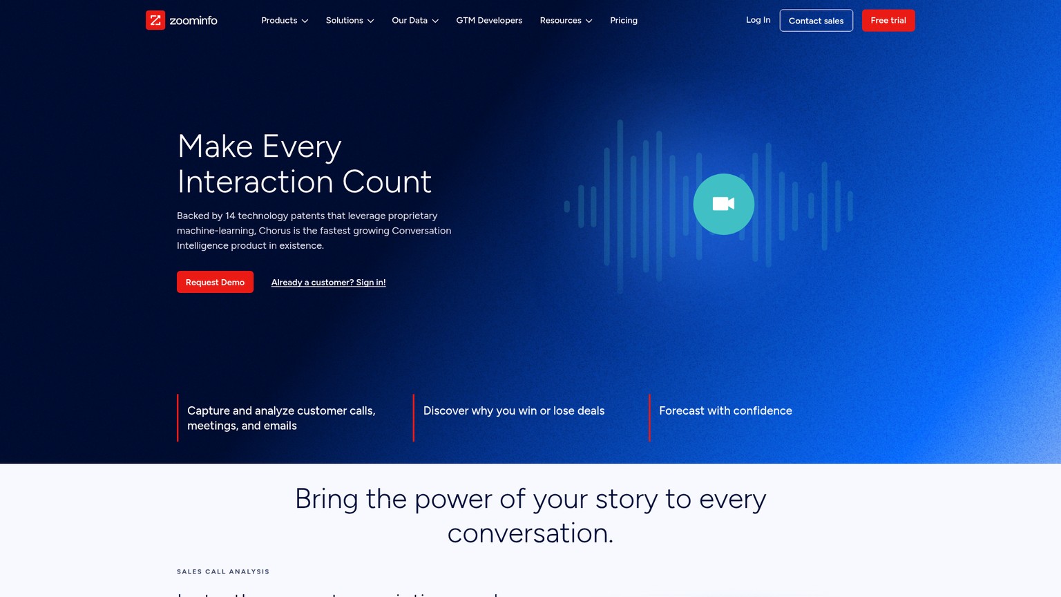 Chorus by ZoomInfo screenshot