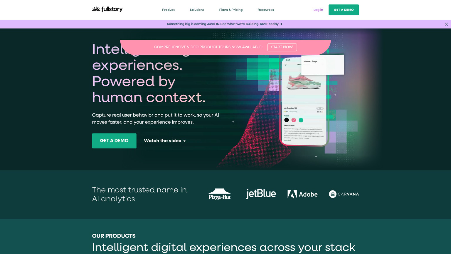 FullStory screenshot