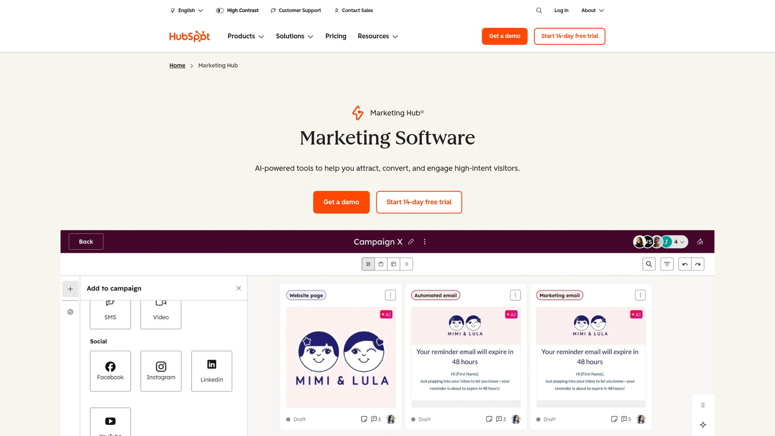 HubSpot Marketing Hub and Breeze