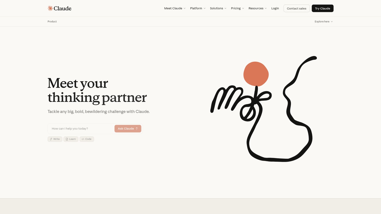 Anthropic Claude product page