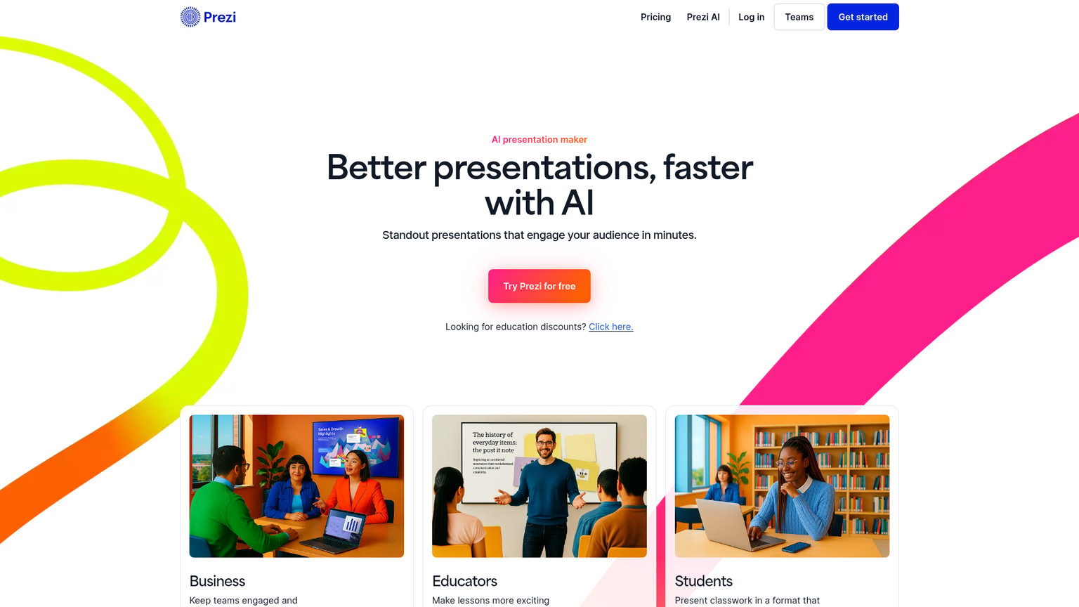 Prezi screenshot