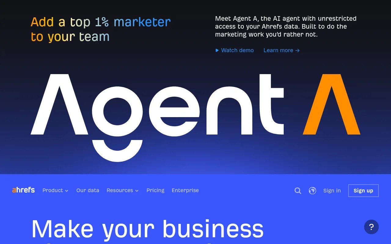 Ahrefs site explorer dashboard screenshot