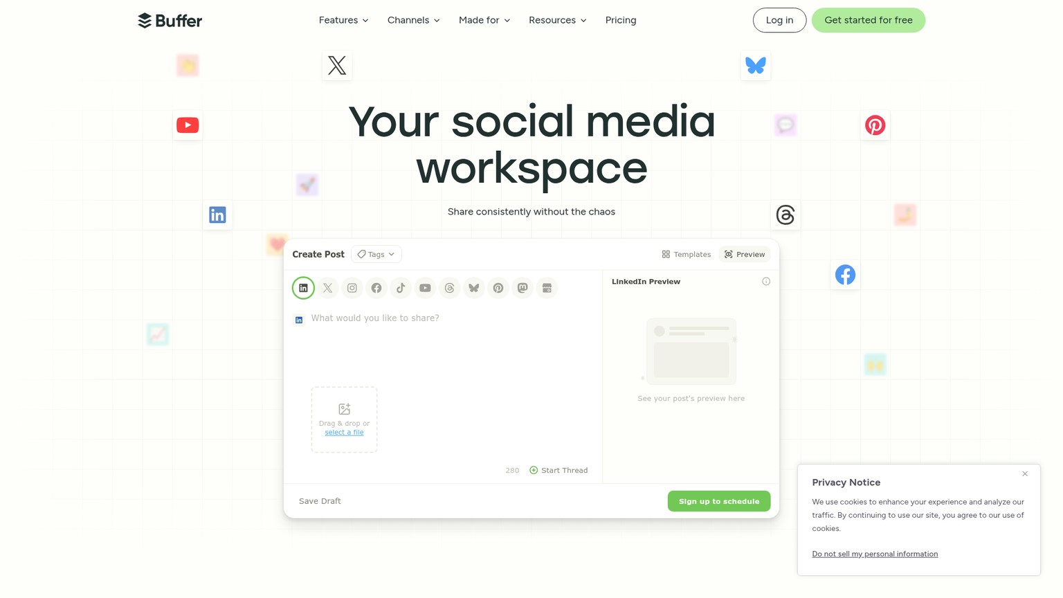 Buffer screenshot