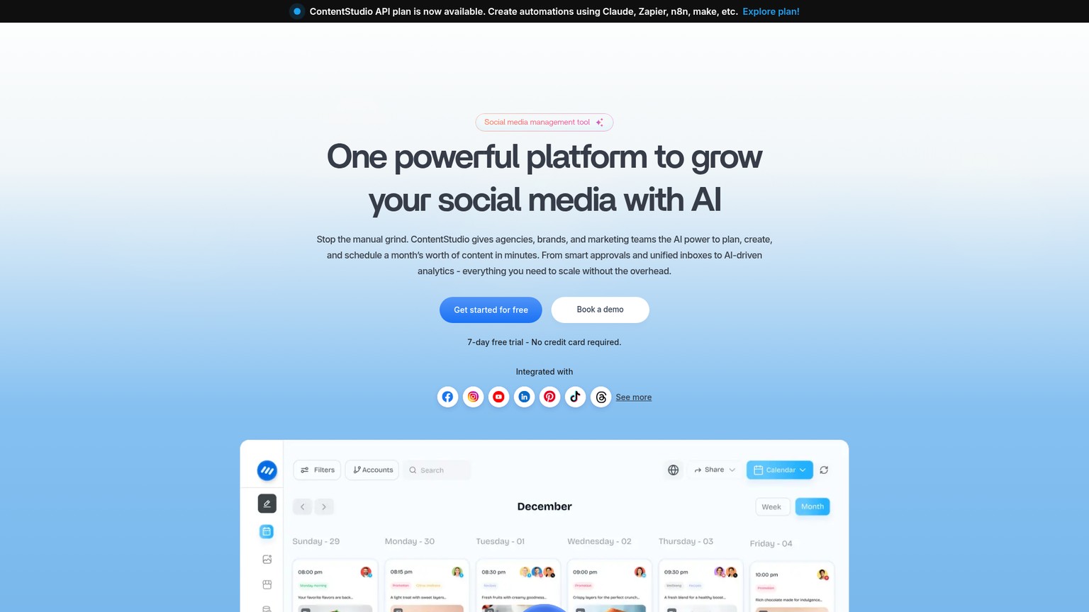 ContentStudio screenshot