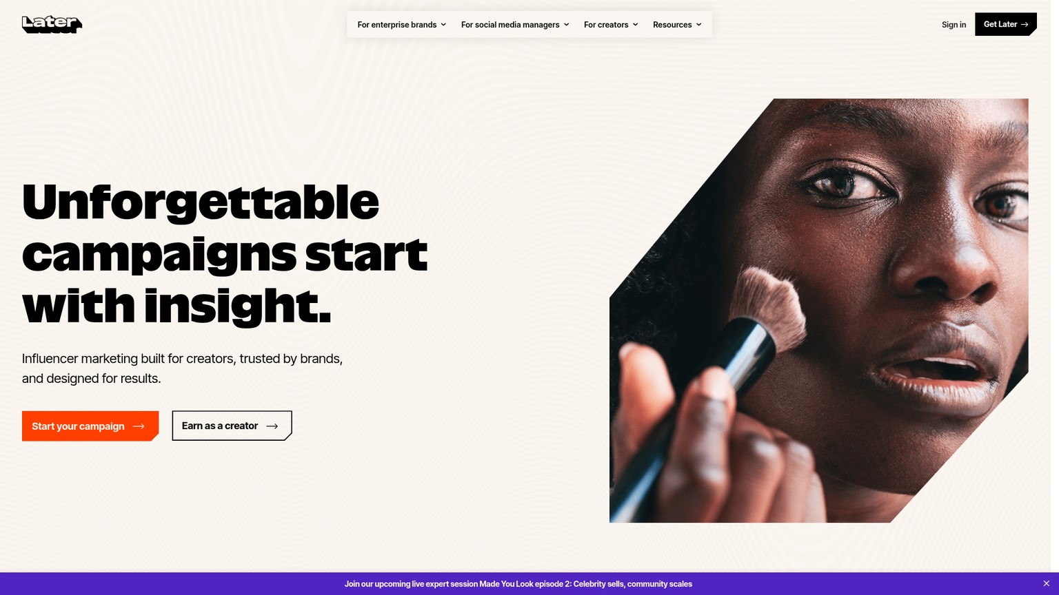Later screenshot