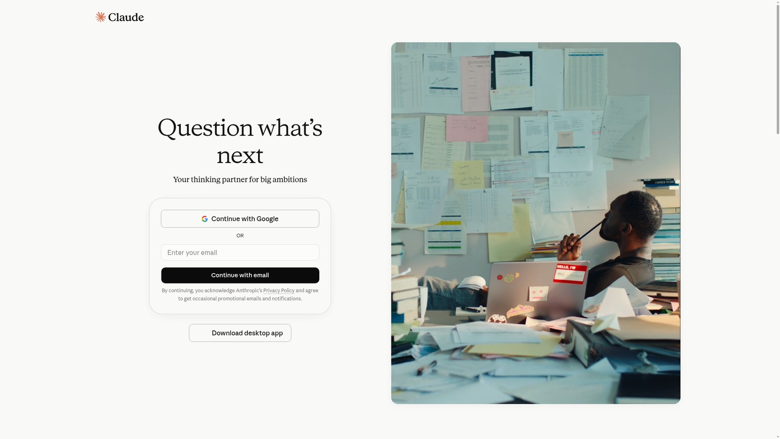 Claude conversational document analysis workspace