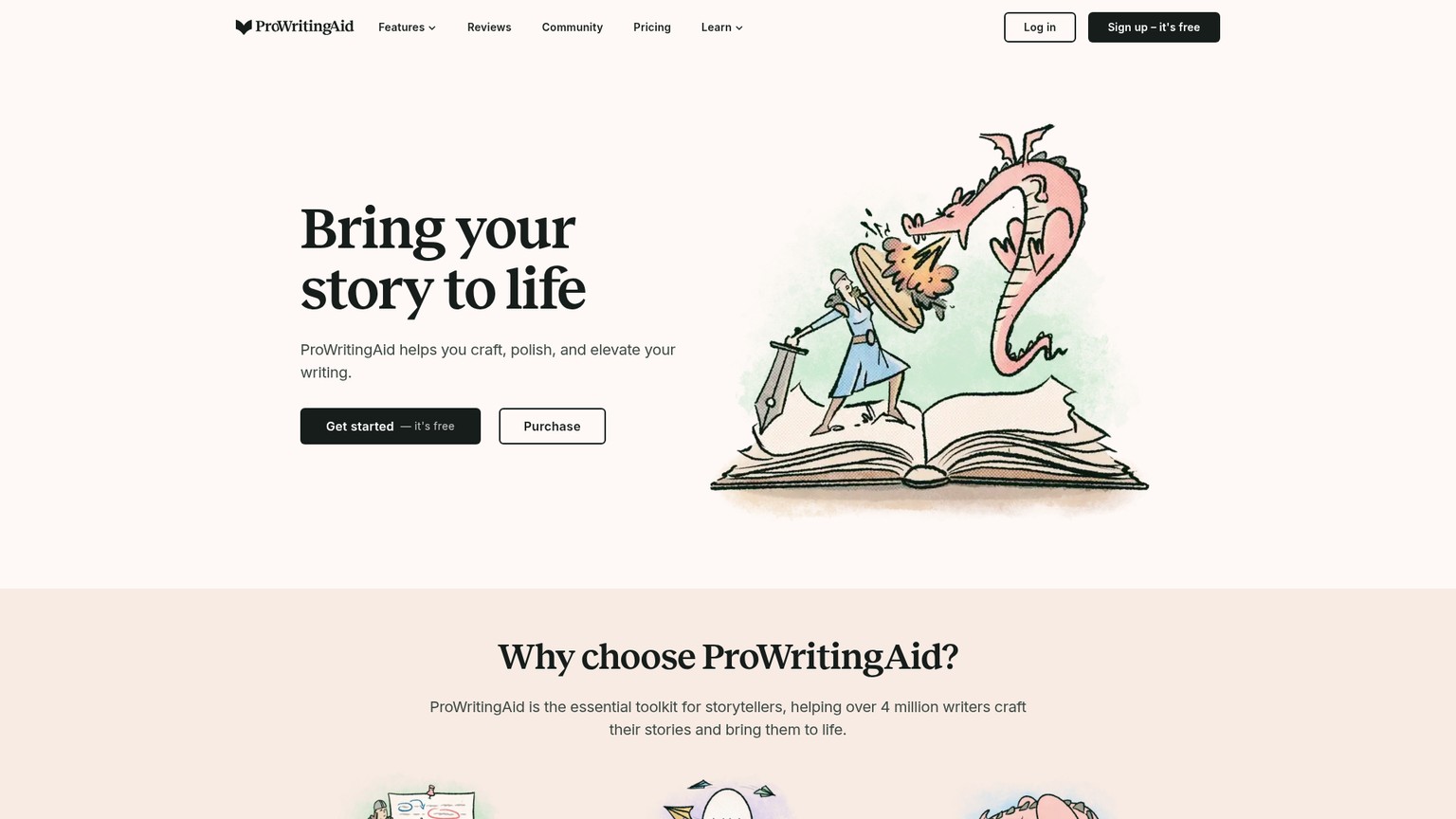 ProWritingAidの画面