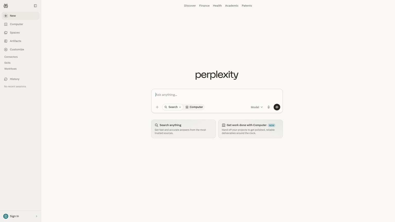 Perplexity answer engine