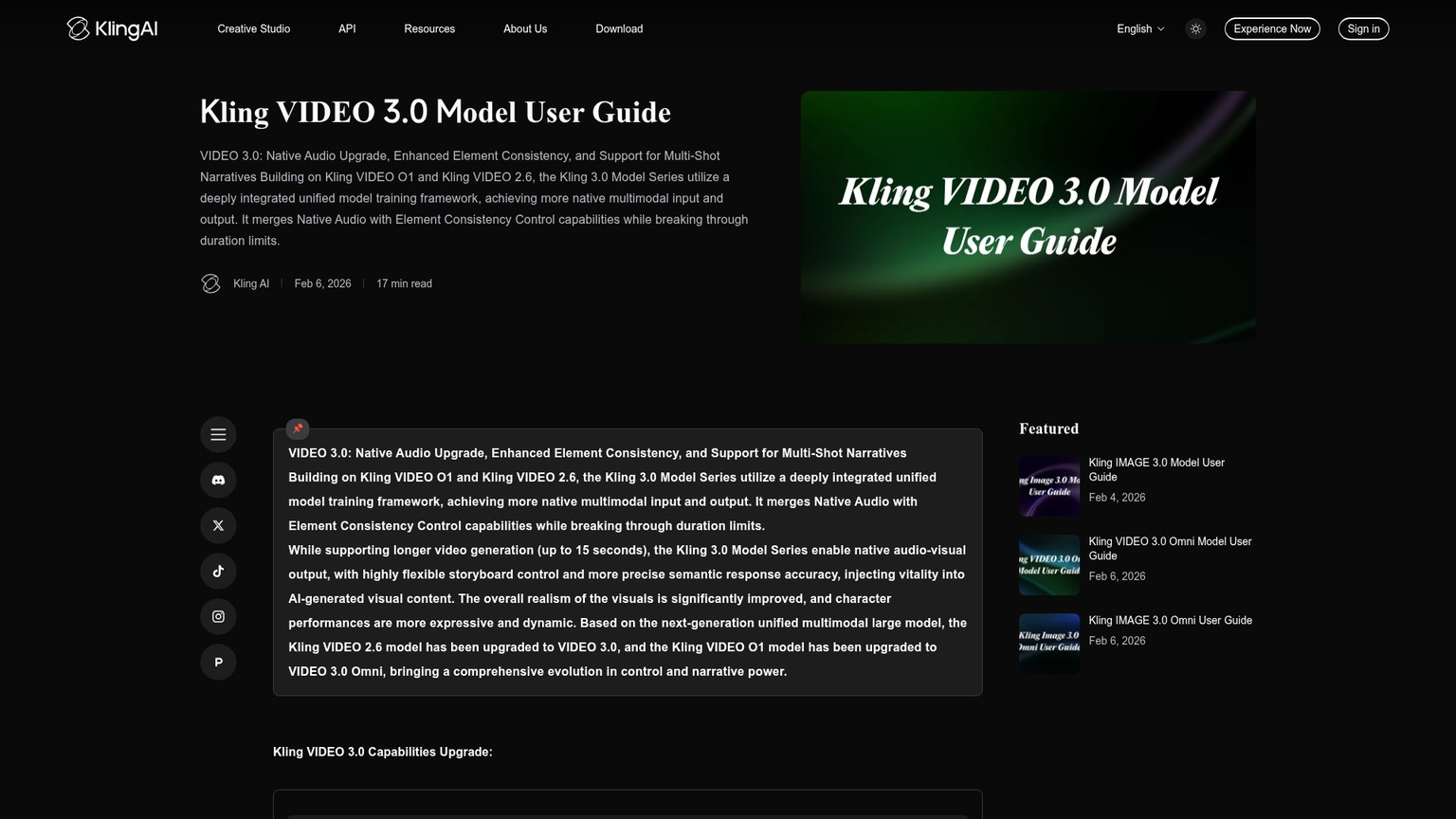 Kling VIDEO 3.0 model guide and storyboard controls