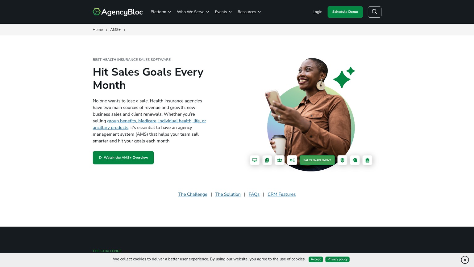 Sales Enablement für Versicherungsagenturen mit AgencyBloc AMS Plus