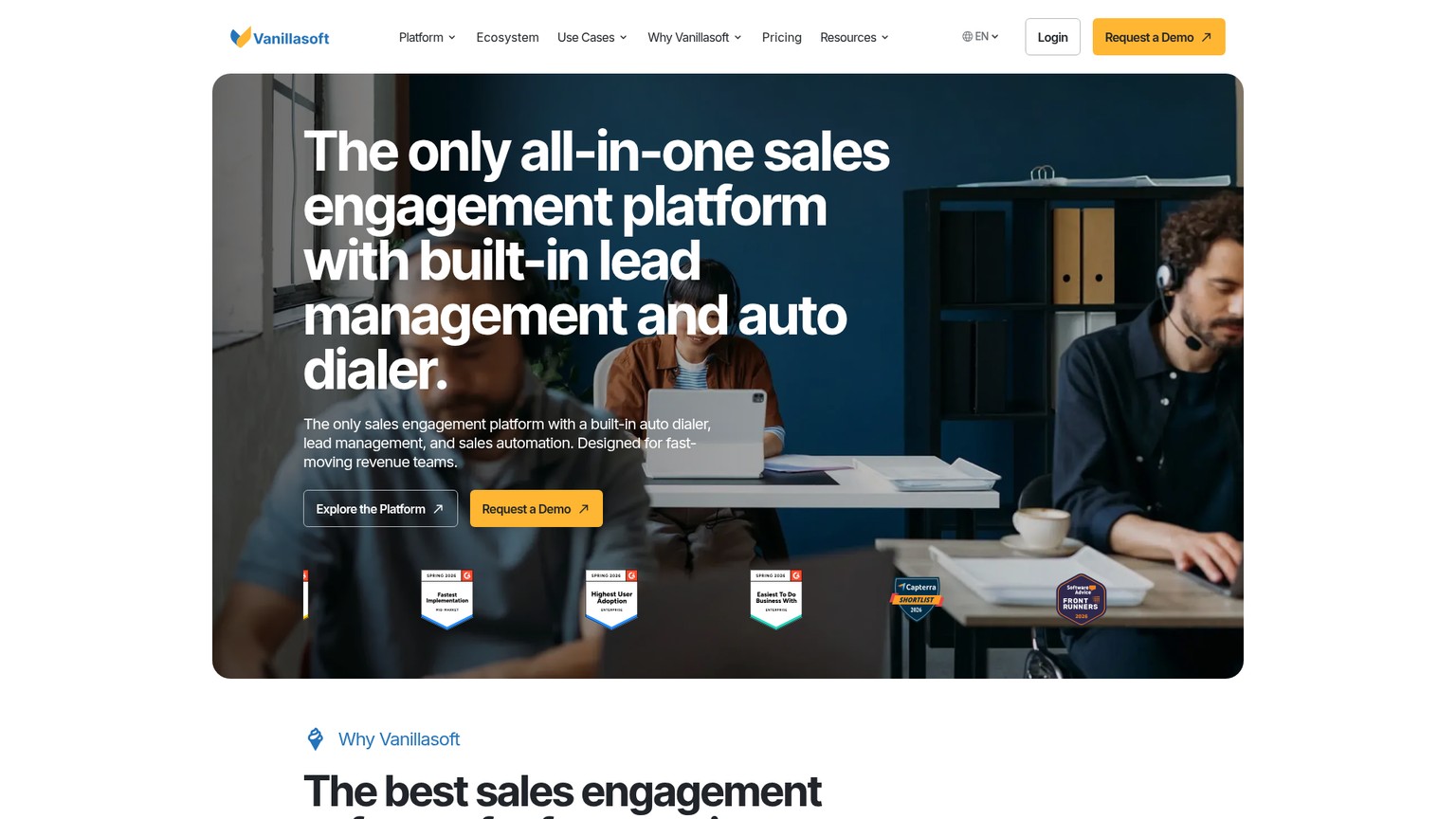 Sales-Engagement- und Lead-Management-Plattform von VanillaSoft