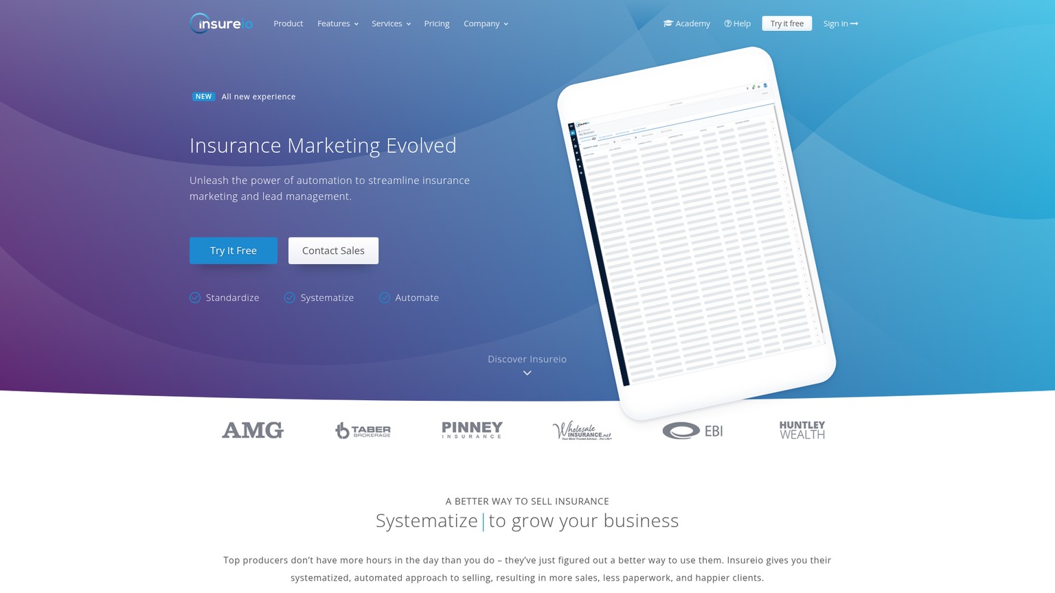 Versicherungs-CRM von Insureio für Lead-Management und Antragsprozesse