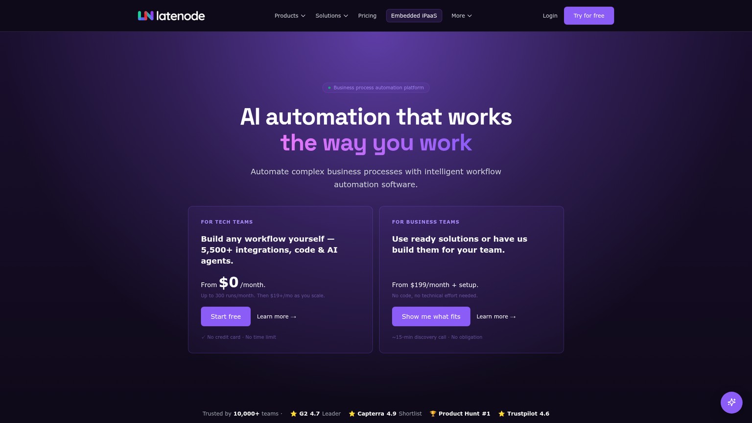 Latenode screenshot