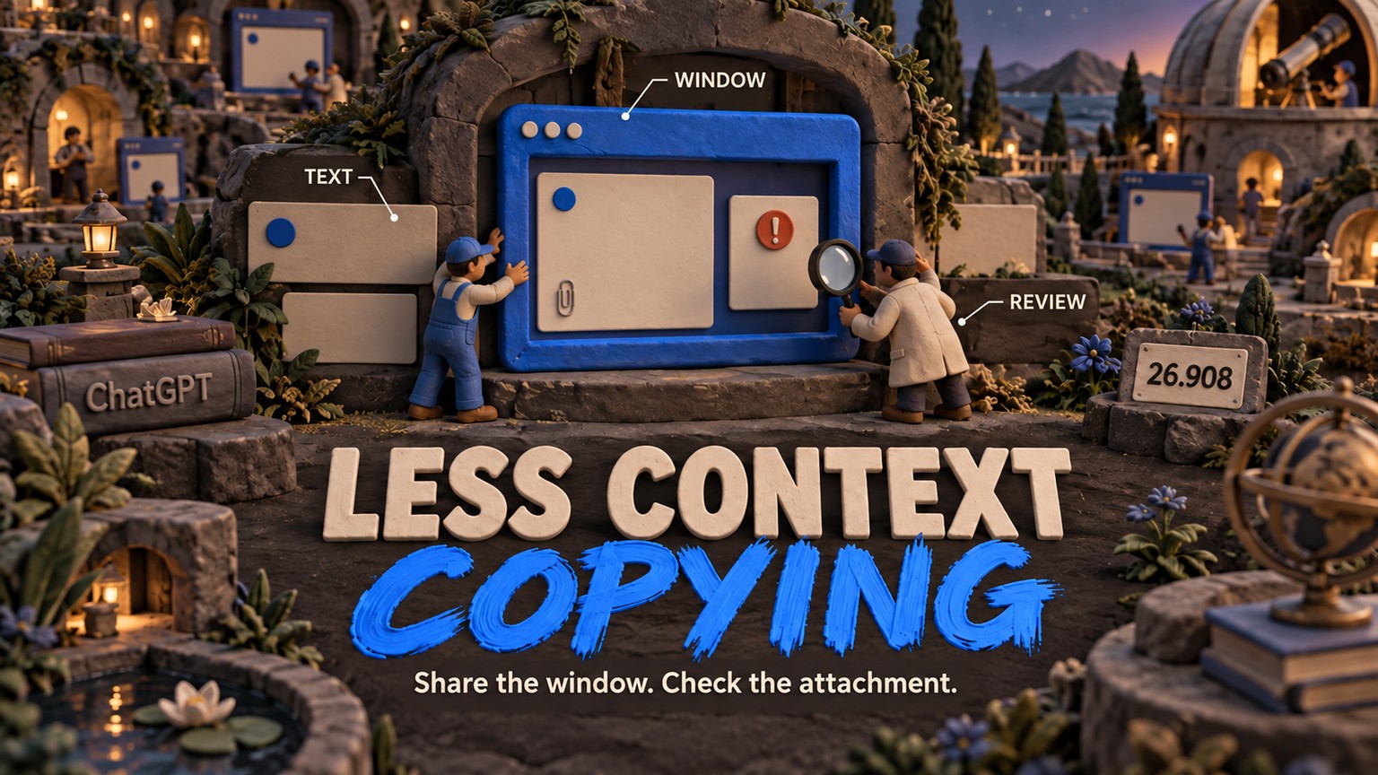 ChatGPT Appshots Cut Context Copying on Windows