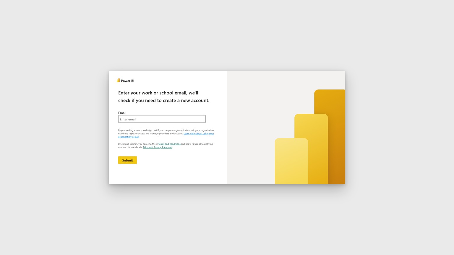 Connexion au service Microsoft Power BI et interface du produit