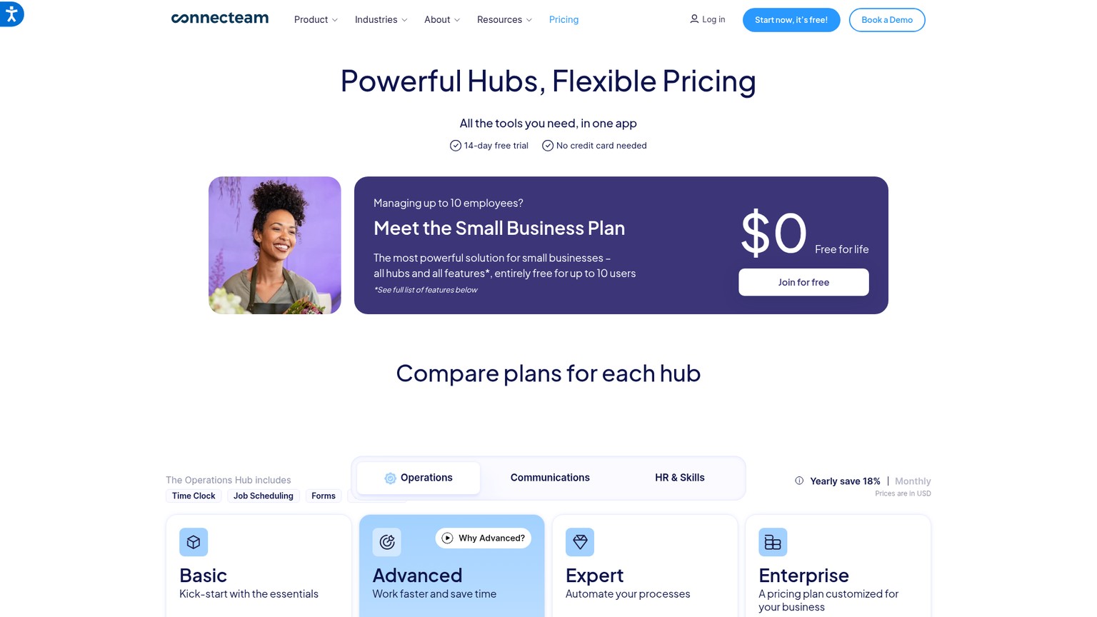 Connecteam HR and Skills mobile workforce plans