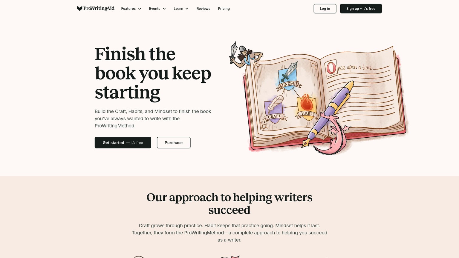 ProWritingAid Editor für lange Texte und Manuskripte