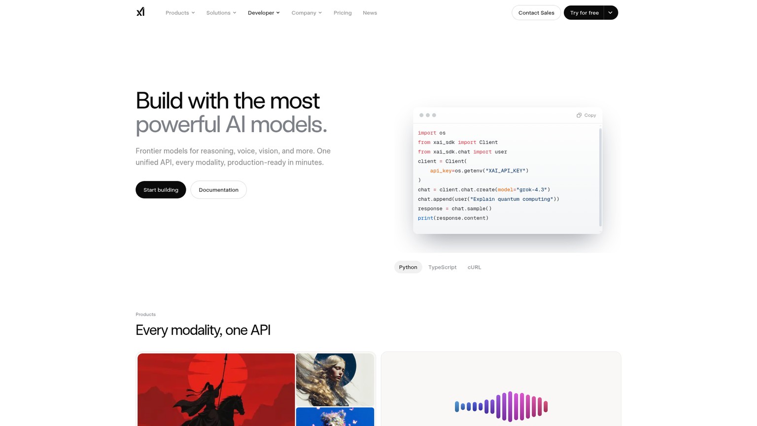 Grok API pricing
